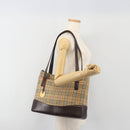 BURBERRY Nova Check Shoulder Bag Canvas Brown Gold Auth mr2829-22