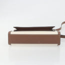 BURBERRY Shoulder Bag Canvas 2way Brown Gold Auth mr2830V-10