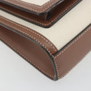 BURBERRY Shoulder Bag Canvas 2way Brown Gold Auth mr2830V-12