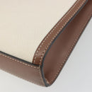 BURBERRY Shoulder Bag Canvas 2way Brown Gold Auth mr2830V-13