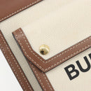 BURBERRY Shoulder Bag Canvas 2way Brown Gold Auth mr2830V-16