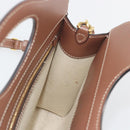 BURBERRY Shoulder Bag Canvas 2way Brown Gold Auth mr2830V-19