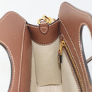 BURBERRY Shoulder Bag Canvas 2way Brown Gold Auth mr2830V-20