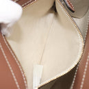 BURBERRY Shoulder Bag Canvas 2way Brown Gold Auth mr2830V-22
