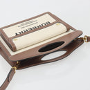 BURBERRY Shoulder Bag Canvas 2way Brown Gold Auth mr2830V-6