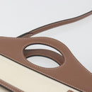 BURBERRY Shoulder Bag Canvas 2way Brown Gold Auth mr2830V-7