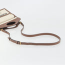 BURBERRY Shoulder Bag Canvas 2way Brown Gold Auth mr2830V-8