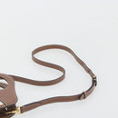 BURBERRY Shoulder Bag Canvas 2way Brown Gold Auth mr2830V-9