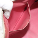 FENDI Zucchino Canvas Shoulder Bag PVC White Silver Auth mr2831-21