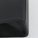 FENDI Go-To Shopper Hand Bag Leather Black Silver Auth mr2832-16