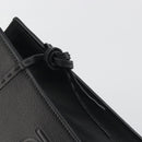 FENDI Go-To Shopper Hand Bag Leather Black Silver Auth mr2832-10