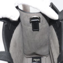 FENDI Go-To Shopper Hand Bag Leather Black Silver Auth mr2832-18