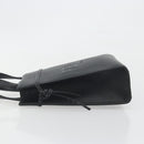 FENDI Go-To Shopper Hand Bag Leather Black Silver Auth mr2832-4