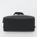 FENDI Go-To Shopper Hand Bag Leather Black Silver Auth mr2832-5