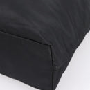 PRADA Tote Bag Nylon Black Silver Auth mr2834-9