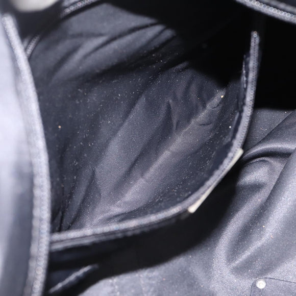 PRADA Tote Bag Nylon Black Silver Auth mr2834