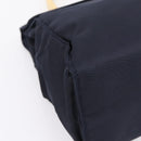 PRADA Pocono Hand Bag Nylon Navy Gold Auth mr2836-14