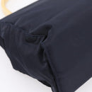 PRADA Pocono Hand Bag Nylon Navy Gold Auth mr2836-16