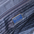 PRADA Pocono Hand Bag Nylon Navy Gold Auth mr2836-10
