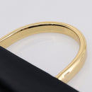 PRADA Pocono Hand Bag Nylon Navy Gold Auth mr2836-8