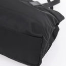 PRADA Pocono Tote Bag Nylon Black Silver Auth mr2839-9