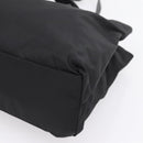 PRADA Pocono Tote Bag Nylon Black Silver Auth mr2839-15