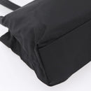 PRADA Pocono Tote Bag Nylon Black Silver Auth mr2839-16