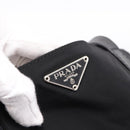 PRADA Pocono Tote Bag Nylon Black Silver Auth mr2839-17