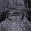 PRADA Pocono Tote Bag Nylon Black Silver Auth mr2839-10