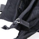 PRADA Pocono Tote Bag Nylon Black Silver Auth mr2839-22