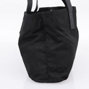 PRADA Pocono Tote Bag Nylon Black Silver Auth mr2839-3