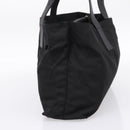 PRADA Pocono Tote Bag Nylon Black Silver Auth mr2839-4