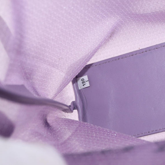 PRADA Hand Bag Mesh Sequins Purple Silver Auth mr2840