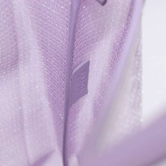 PRADA Hand Bag Mesh Sequins Purple Silver Auth mr2840