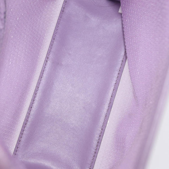 PRADA Hand Bag Mesh Sequins Purple Silver Auth mr2840