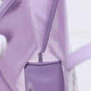 PRADA Hand Bag Mesh Sequins Purple Silver Auth mr2840-18