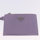 PRADA Hand Bag Mesh Sequins Purple Silver Auth mr2840-20