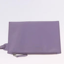 PRADA Hand Bag Mesh Sequins Purple Silver Auth mr2840-21