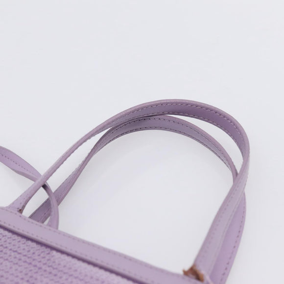 PRADA Hand Bag Mesh Sequins Purple Silver Auth mr2840