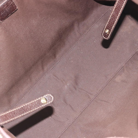 GUCCI GG Canvas Web Sherry Line Tote Bag Brown Gold 163805 Auth mr2841