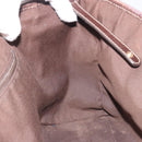 GUCCI GG Canvas Web Sherry Line Tote Bag Brown Gold 163805 Auth mr2841-17