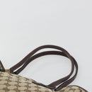 GUCCI GG Canvas Web Sherry Line Tote Bag Brown Gold 163805 Auth mr2841-8