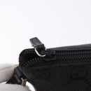 GUCCI GG Canvas Accessory Pouch Black Gold 089 1103 Auth mr2843-15