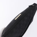 GUCCI GG Canvas Accessory Pouch Black Gold 089 1103 Auth mr2843-6