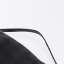 GUCCI GG Canvas Accessory Pouch Black Gold 089 1103 Auth mr2843-8