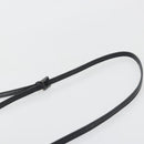 FENDI Zucchino Canvas Shoulder Bag Black Silver Auth mr2844-9