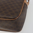 CELINE Macadam Canvas Shoulder Bag PVC Leather Brown Gold Auth mr2845-10