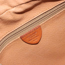 CELINE Macadam Canvas Shoulder Bag PVC Leather Brown Gold Auth mr2845-17