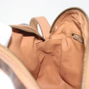 CELINE Macadam Canvas Shoulder Bag PVC Leather Brown Gold Auth mr2845-20