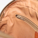 CELINE Macadam Canvas Shoulder Bag PVC Leather Brown Gold Auth mr2845-21